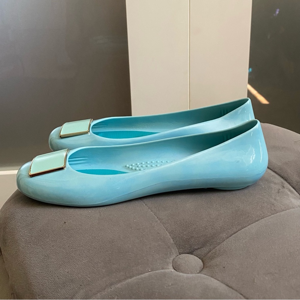 OKA b  Ballet Flat - aqua blue - size 6 - bio-based plastic - Picture 4 of 9